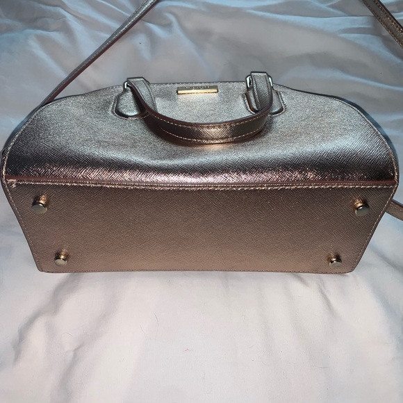 Rose Gold Kate Spade Laurel Way Mini Reiley satchel - Picture 5 of 9